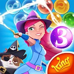 Скачать взлом Bubble Witch 3 Saga (Бабл Витч 3 Сага)  [МОД Бесконечные монеты] - полная версия apk на Андроид