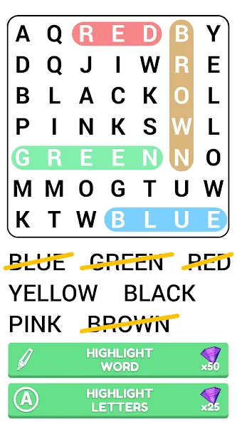 Word Search Puzzle Game  [МОД Бесконечные деньги] Screenshot 2