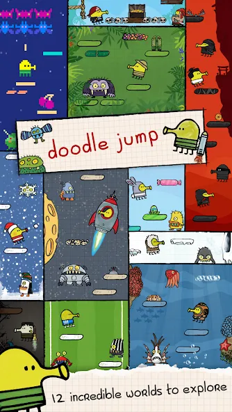 Doodle Jump (Дудл Джамп)  [МОД Много монет] Screenshot 2
