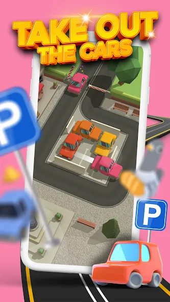 Parking Jam 3D (Парковочный затор 3D)  [МОД Mega Pack] Screenshot 1