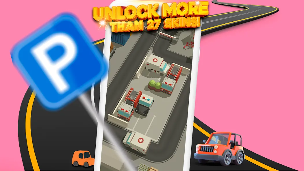 Parking Jam 3D (Парковочный затор 3D)  [МОД Mega Pack] Screenshot 3