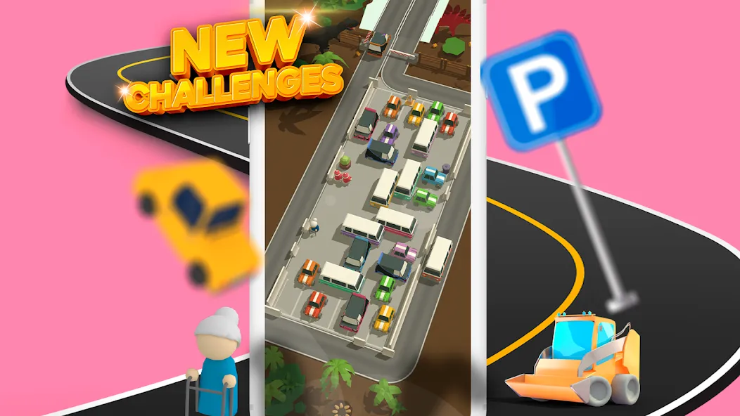 Parking Jam 3D (Парковочный затор 3D)  [МОД Mega Pack] Screenshot 4