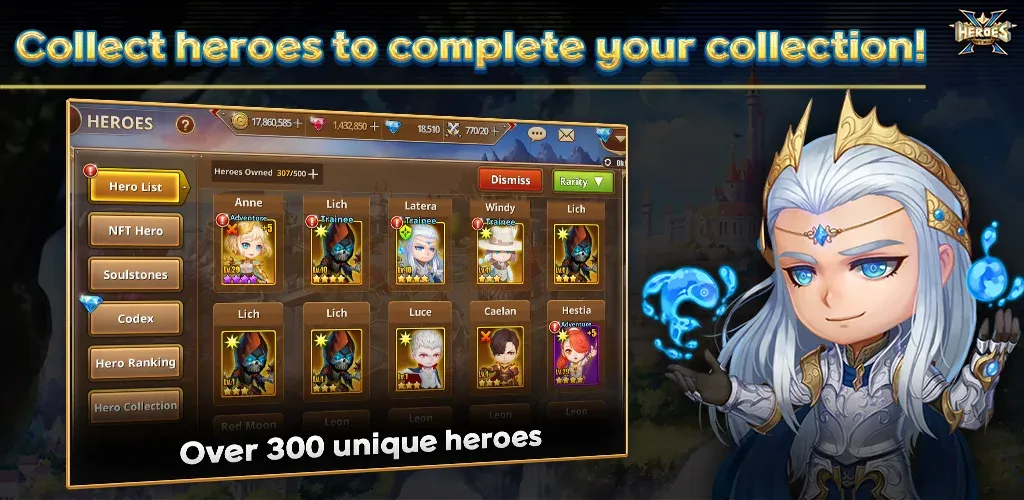 X Heroes: NFT War (Икс Хероес)  [МОД Бесконечные монеты] Screenshot 2