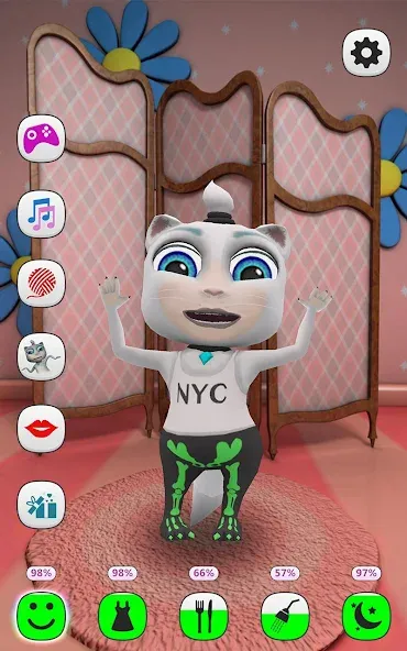 My Talking Kitty Cat  [МОД Бесконечные монеты] Screenshot 5