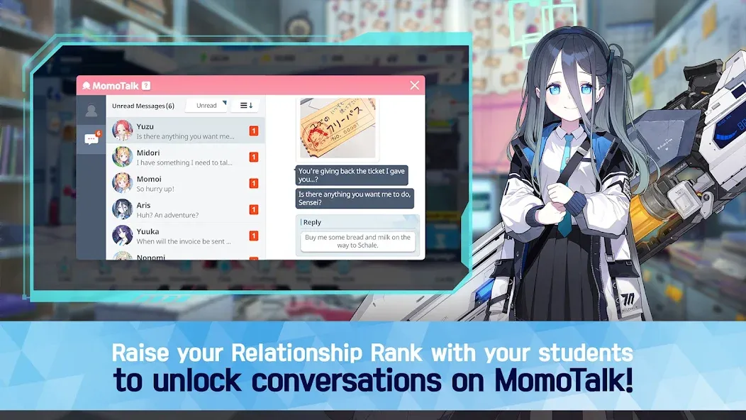 Blue Archive (Блу Архив)  [МОД Все открыто] Screenshot 3