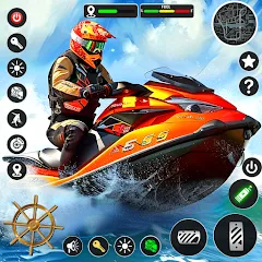 Взлом Jetski Boat Racing: Boat Games (Джетски Гонки на лодках)  [МОД Все открыто] - полная версия apk на Андроид