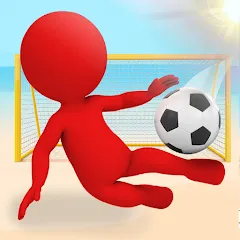 Скачать взломанную Crazy Kick! Fun Football game  [МОД Mega Pack] - последняя версия apk на Андроид