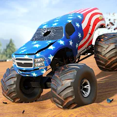 Скачать взлом Fearless US Monster Truck Game (Фирлесс ЮЭС Монстер Трак Гейм)  [МОД Все открыто] - последняя версия apk на Андроид