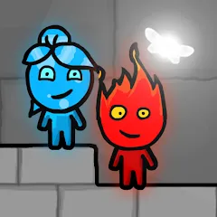 Взломанная Fireboy & Watergirl FairyTales  [МОД Бесконечные монеты] - последняя версия apk на Андроид