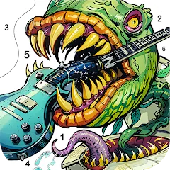 Скачать взлом Dark Fantasy Coloring Games  [МОД Много монет] - последняя версия apk на Андроид