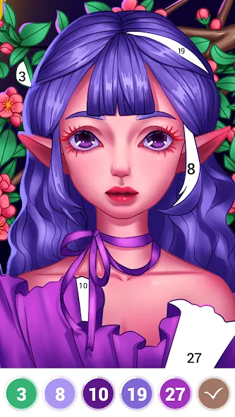 Art Coloring - Color by Number  [МОД Много монет] Screenshot 1