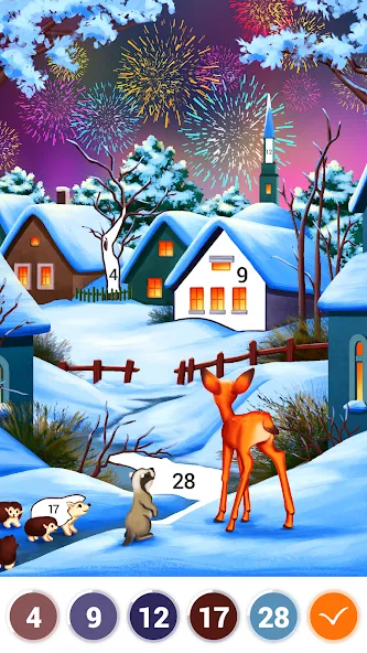 Art Coloring - Color by Number  [МОД Много монет] Screenshot 2