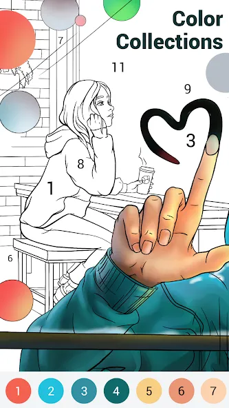 Happy Color®: Coloring Book (Хэппи Колор)  [МОД Бесконечные монеты] Screenshot 4