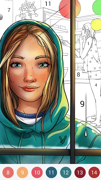 Happy Color®: Coloring Book (Хэппи Колор)  [МОД Бесконечные монеты] Screenshot 5