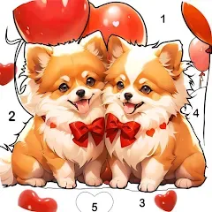 Скачать взлом Dog Coloring, Color by number  [МОД Меню] - последняя версия apk на Андроид