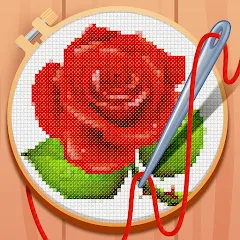 Взломанная Cross-Stitch: Coloring Book (Кросс)  [МОД Меню] - полная версия apk на Андроид