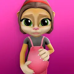 Скачать взломанную Pregnant Talking Cat Emma  [МОД Много монет] - полная версия apk на Андроид