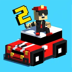 Взлом Smashy Road: Wanted 2 (Смэши Роуд)  [МОД Много монет] - полная версия apk на Андроид