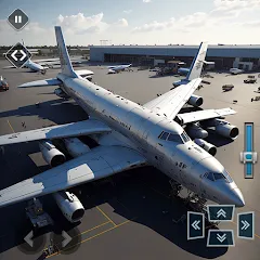 Взломанная Real Plane Flying Simulator  [МОД Много монет] - последняя версия apk на Андроид