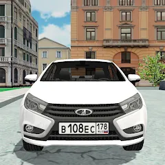 Скачать взлом Русская тачка Лада Веста  [МОД Много монет] - полная версия apk на Андроид