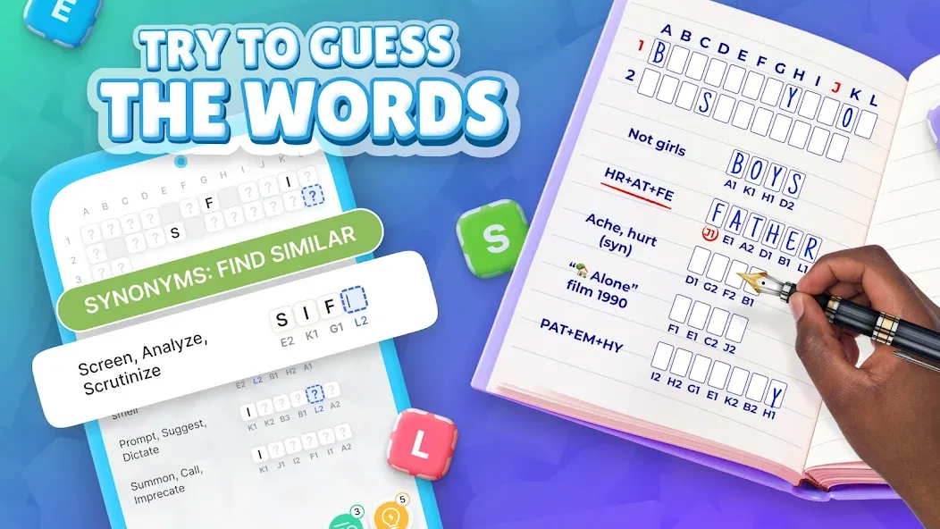Acrostics－Cross Word Puzzles  [МОД Меню] Screenshot 1