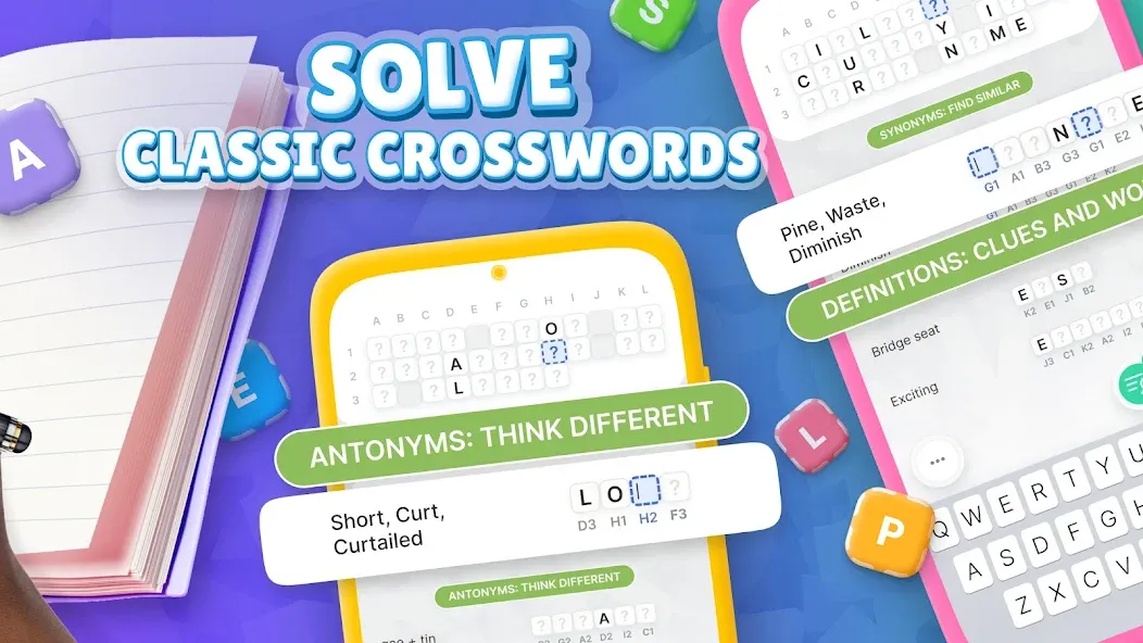 Acrostics－Cross Word Puzzles  [МОД Меню] Screenshot 2