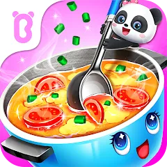 Скачать взломанную Baby Panda's Kitchen Party  [МОД Бесконечные монеты] - последняя версия apk на Андроид