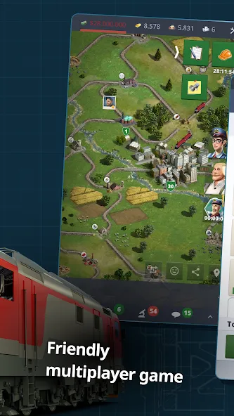 Rail Nation - Railroad Tycoon (Рэйл Нэйшн)  [МОД Много монет] Screenshot 3