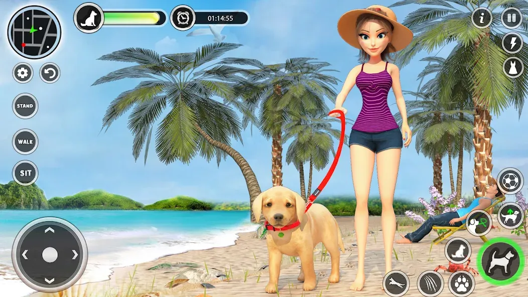 Dog Simulator Pet Dog Games 3D  [МОД Все открыто] Screenshot 1