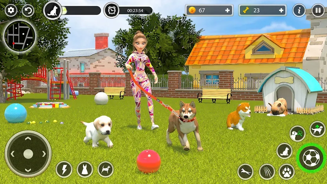 Dog Simulator Pet Dog Games 3D  [МОД Все открыто] Screenshot 5
