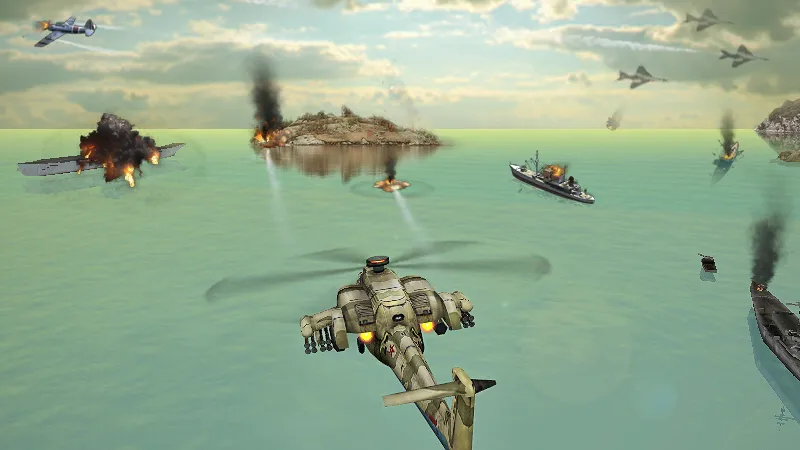 Gunship Strike 3D  [МОД Mega Pack] Screenshot 2