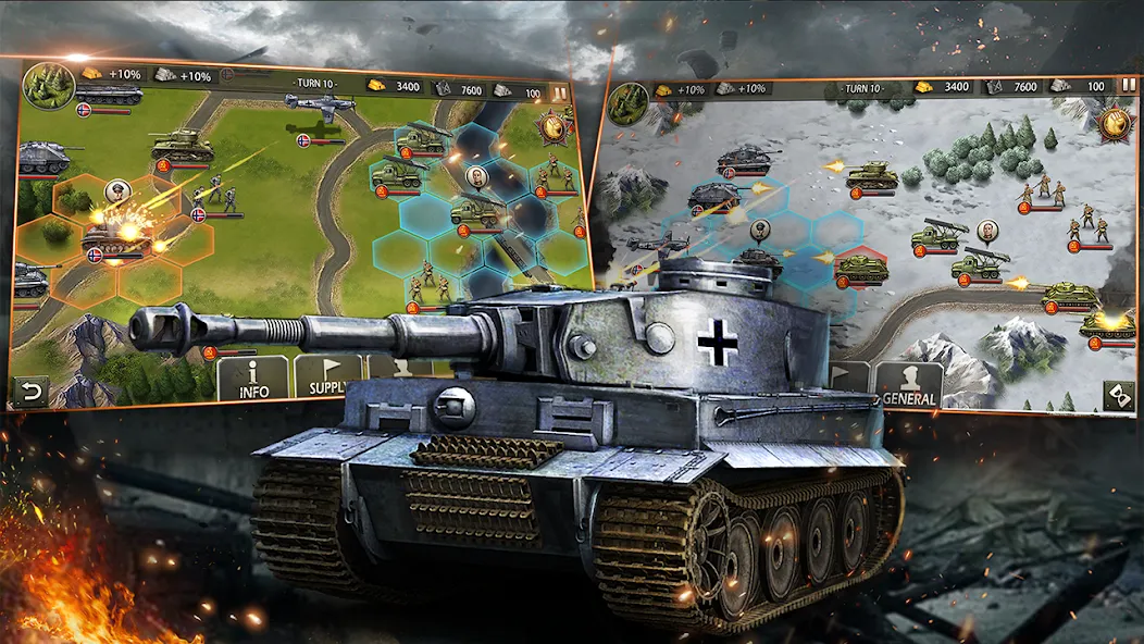 World War 2:WW2 Strategy Games (Вторая мировая война)  [МОД Menu] Screenshot 3