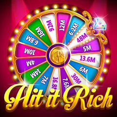 Взломанная Hit it Rich! Casino Slots Game  [МОД Много денег] - полная версия apk на Андроид
