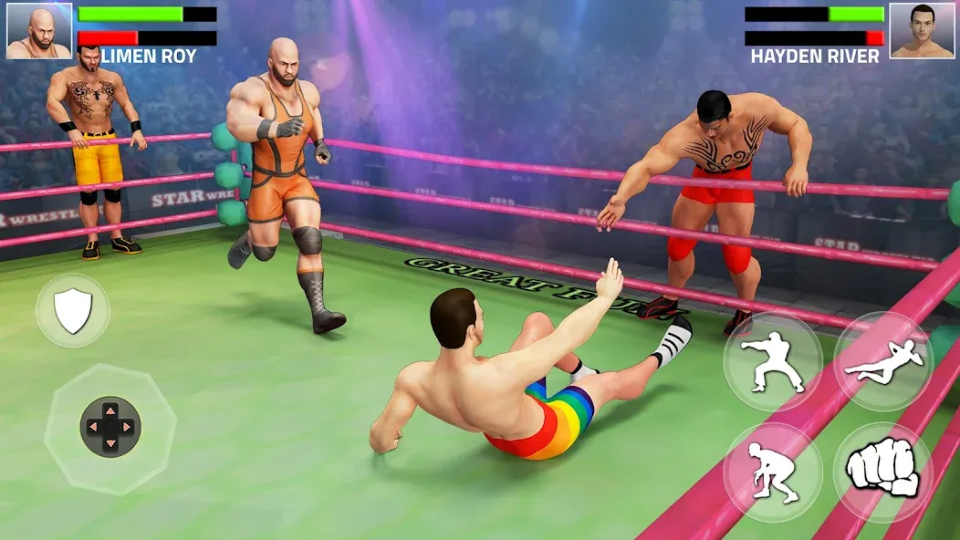 Tag Team Wrestling Game (Таг Тим Реслинг Гейм)  [МОД Unlimited Money] Screenshot 1