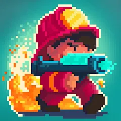Взлом Firefighter: pixel shooter  [МОД Unlocked] - стабильная версия apk на Андроид