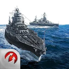Взломанная World of Warships Blitz War (Ворлд оф Варшипс Блиц Вар)  [МОД Mega Pack] - стабильная версия apk на Андроид