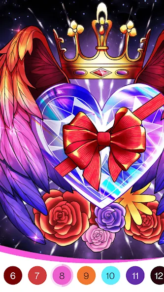 Coloring Book -Paint by Number (Малер Плюс)  [МОД Бесконечные монеты] Screenshot 3