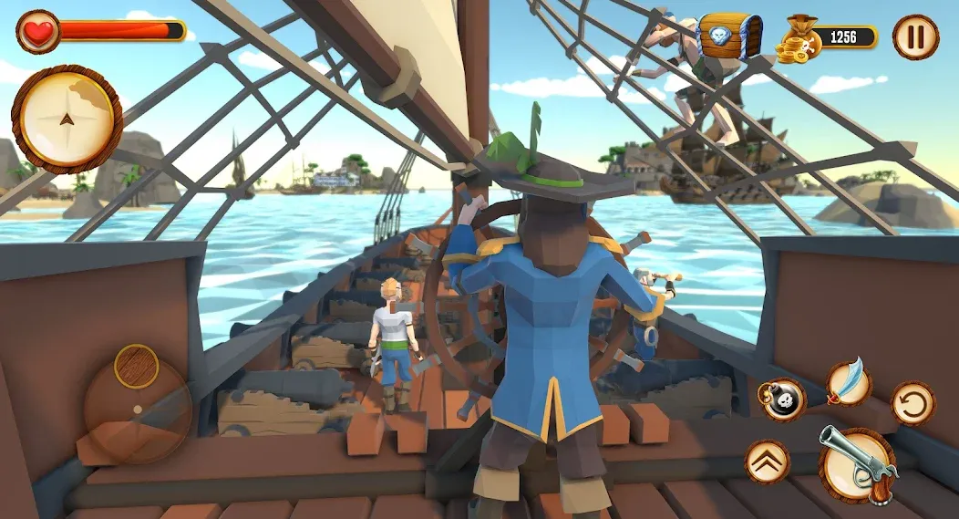 Pirate Polygon Caribbean Sea (Пиратская Полигон Карибское море)  [МОД Все открыто] Screenshot 2
