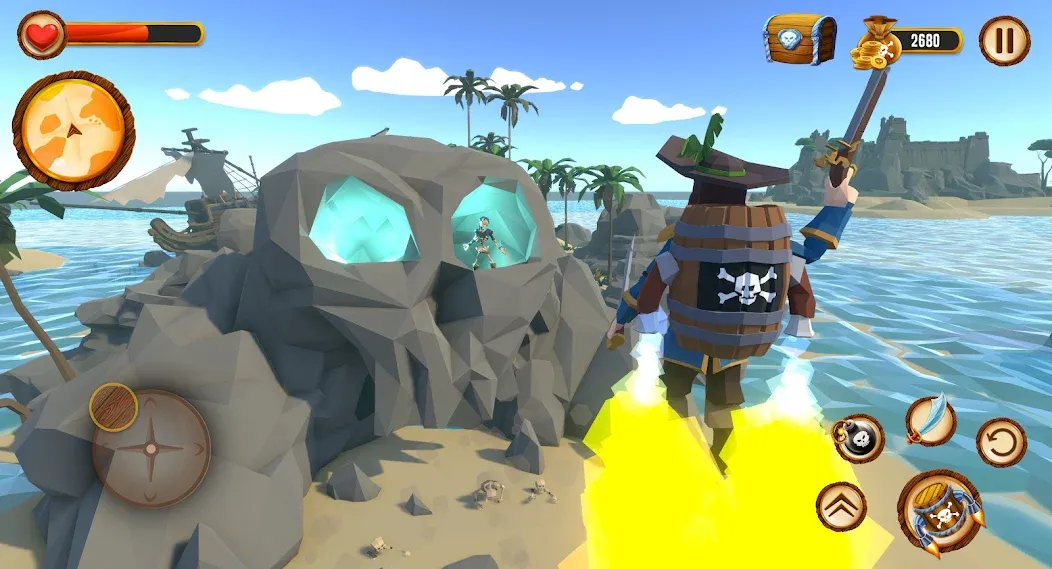 Pirate Polygon Caribbean Sea (Пиратская Полигон Карибское море)  [МОД Все открыто] Screenshot 4