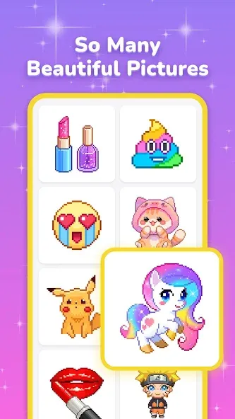 Pixel Coloring-Color by number  [МОД Menu] Screenshot 1