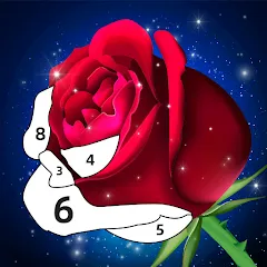 Взломанная Rose Coloring Book Color Games  [МОД Menu] - последняя версия apk на Андроид
