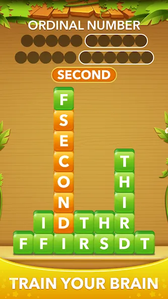 Word Heaps -Connect Stack Word  [МОД Бесконечные монеты] Screenshot 1