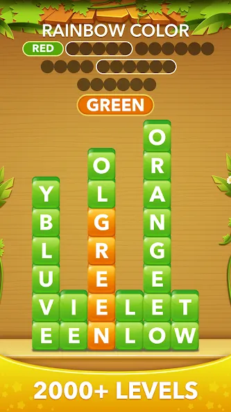 Word Heaps -Connect Stack Word  [МОД Бесконечные монеты] Screenshot 2