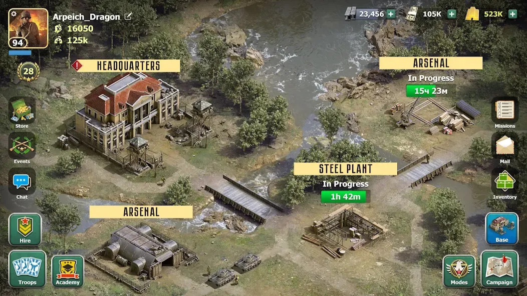 Heroes of Wars: WW2 Battles (2 (Хероэс оф Варс)  [МОД Бесконечные монеты] Screenshot 5